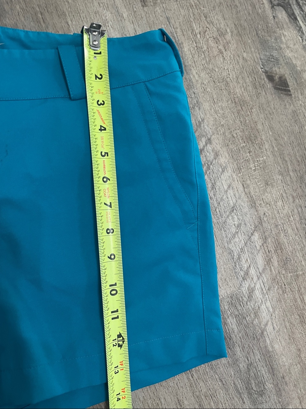 Nike Teal Women's Casual Tailored Shorts - Picture 6 of 7